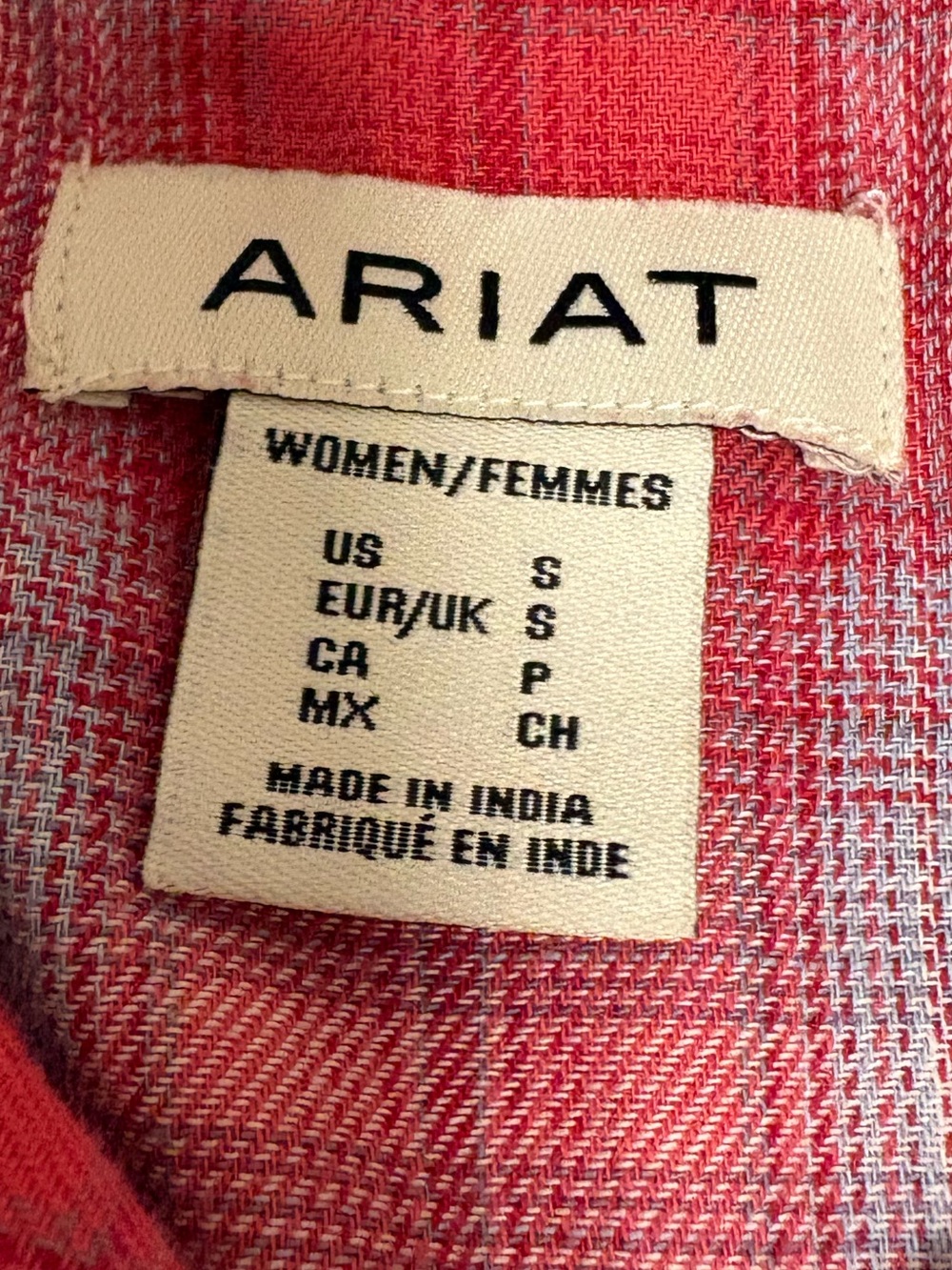 Ariat Women’s Billie Jean Sleeveless Shirt - Fair Plaid - Women’s Small - Picture 4 of 13